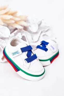 Discount Dziecięce Trampki Ze Ściągaczem Biało Granatowe Baxter Dzieci Chłopięce|Chłopięce