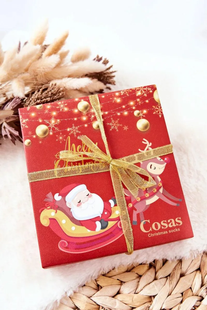 Sale COSAS Dziecięce Świąteczne Skarpetki Zestaw 4 Pary