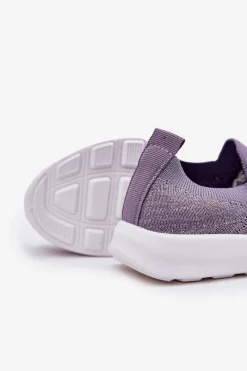 Boto Dziecięce Wsuwane Buty Sportowe Fioletowe Grinala Fioletowy