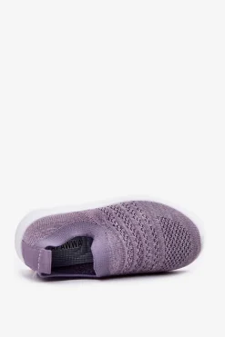 Boto Dziecięce Wsuwane Buty Sportowe Fioletowe Grinala Fioletowy