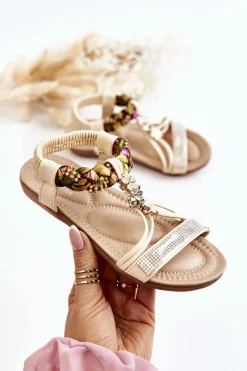 Dziewczęce>Boto Dziecięce Wsuwane Sandały Beżowe Sammi