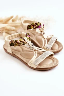 Dziewczęce>Boto Dziecięce Wsuwane Sandały Beżowe Sammi