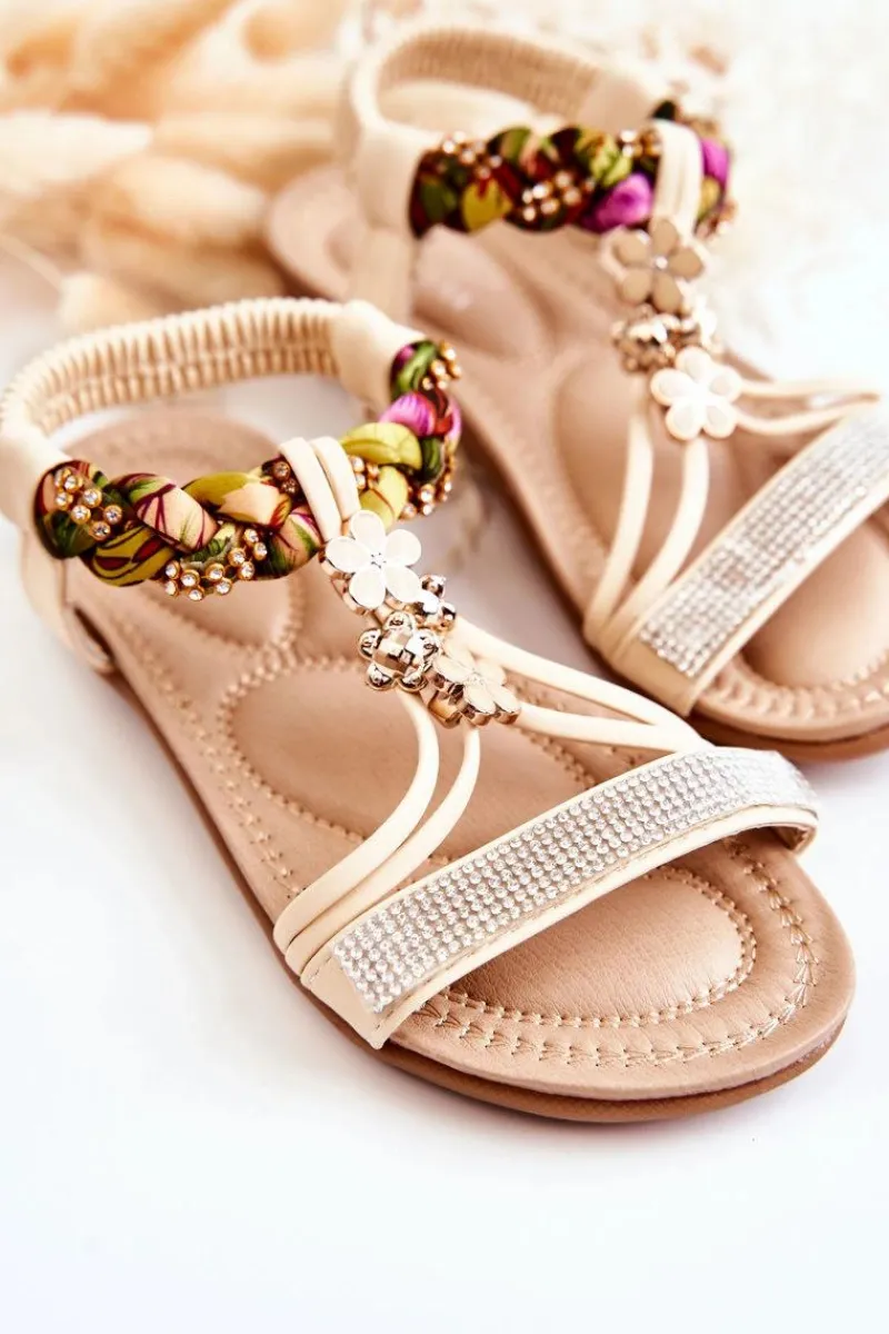 Dziewczęce>Boto Dziecięce Wsuwane Sandały Beżowe Sammi