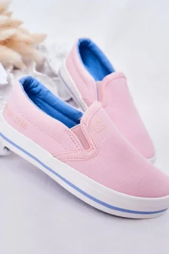Dziewczęce|Dziewczęce></noscript>Big Star Shoes Dziecięce Wsuwane Tenisówki Slip-On Big Star HH374009 Różowe