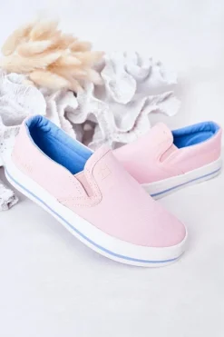 Dziewczęce|Dziewczęce></noscript>Big Star Shoes Dziecięce Wsuwane Tenisówki Slip-On Big Star HH374009 Różowe