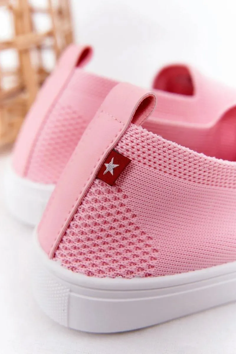 Hot Big Star Shoes Dziecięce Wsuwane Tenisówki Slip-On Big Star HH374103 Różowe