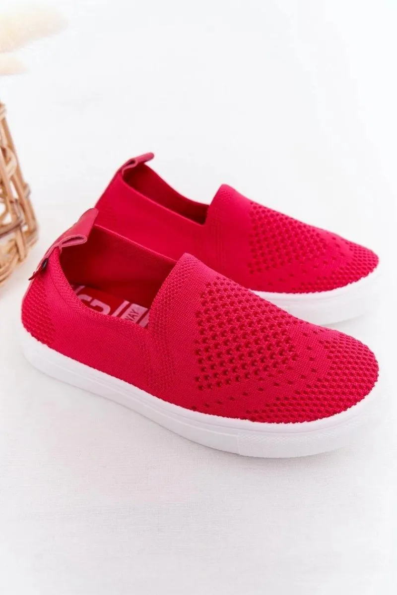 Dziecięce Wsuwane Tenisówki Slip-On Big Star HH374102 Fuksja Dzieci Chłopięce|Dziewczęce