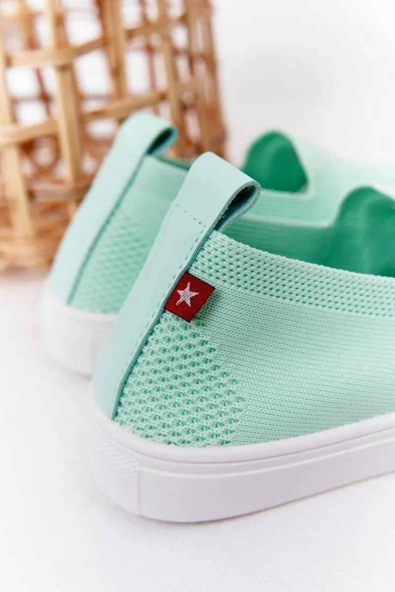 Chłopięce|Dziewczęce>Big Star Shoes Dziecięce Wsuwane Tenisówki Slip-On Big Star HH374101 Miętowe