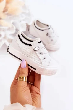 Clearance Big Star Shoes Dziecięce Wsuwane Trampki Big Star JJ374391 Białe