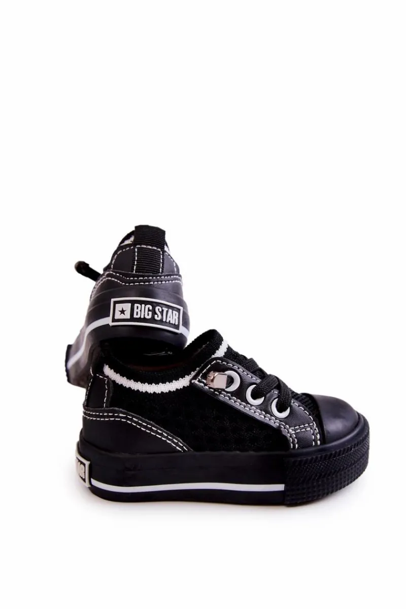 Chłopięce|Dziewczęce>Big Star Shoes Dziecięce Wsuwane Trampki Big Star JJ374393 Czarne