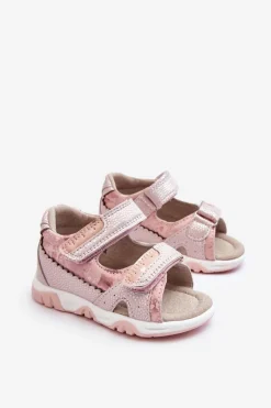 Online Evento Dziecięce Wygodne Sandałki Na Rzepy Różowe Alaska
