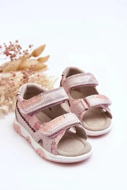 Online Evento Dziecięce Wygodne Sandałki Na Rzepy Różowe Alaska