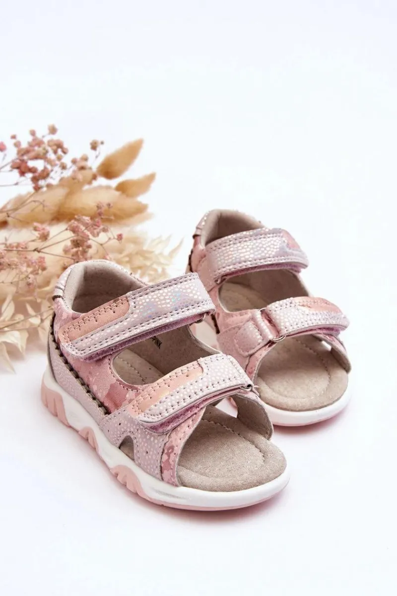 Online Evento Dziecięce Wygodne Sandałki Na Rzepy Różowe Alaska