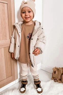 Clearance Boto Dziecięce Wysokie Buty Sportowe Biało-Brązowe Bartnie