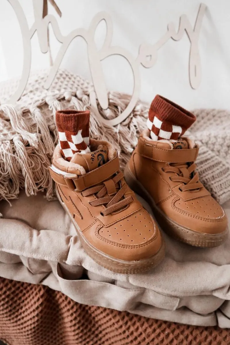 Chłopięce>Boto Dziecięce Wysokie Ocieplane Buty Sportowe Camel Clafi