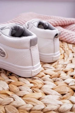 Online Big Star Shoes Dziecięce Wysokie Tenisówki Big Star EE374002 Białe