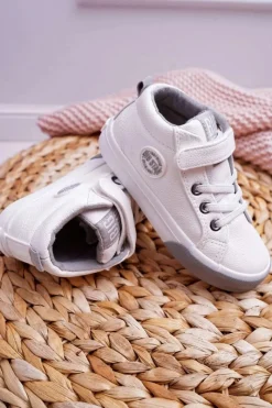 Online Big Star Shoes Dziecięce Wysokie Tenisówki Big Star EE374002 Białe