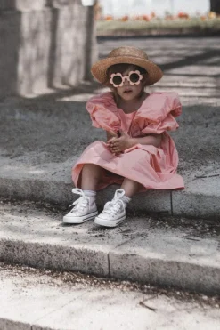 Outlet Dziecięce Wysokie Trampki Różowe Filemon Dzieci Dziewczęce