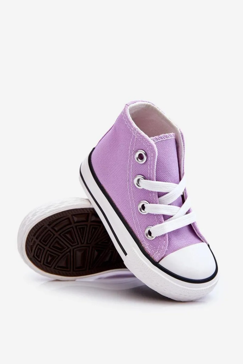 Chłopięce|Dziewczęce>Boto Dziecięce Wysokie Trampki Fioletowe Filemon Fioletowy
