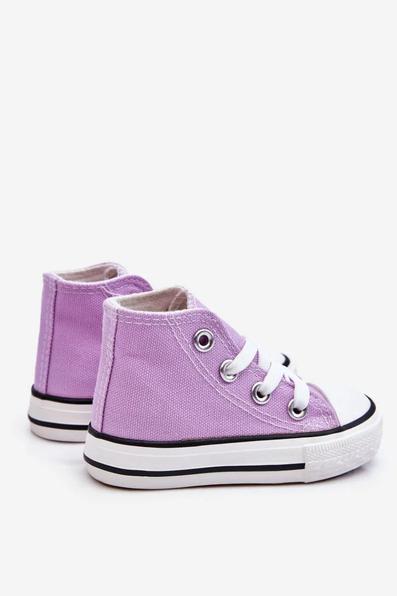 Chłopięce|Dziewczęce>Boto Dziecięce Wysokie Trampki Fioletowe Filemon Fioletowy