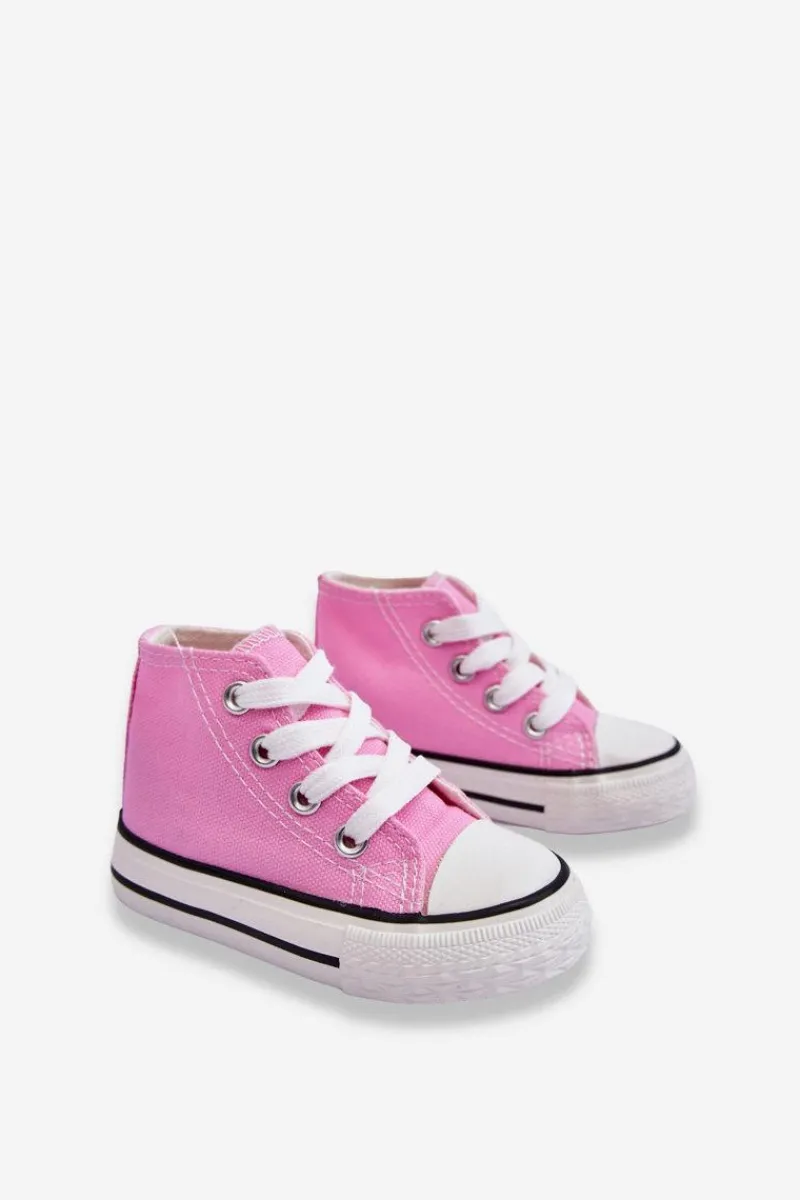 Chłopięce|Dziewczęce>Boto Dziecięce Wysokie Trampki Różowe Filemon