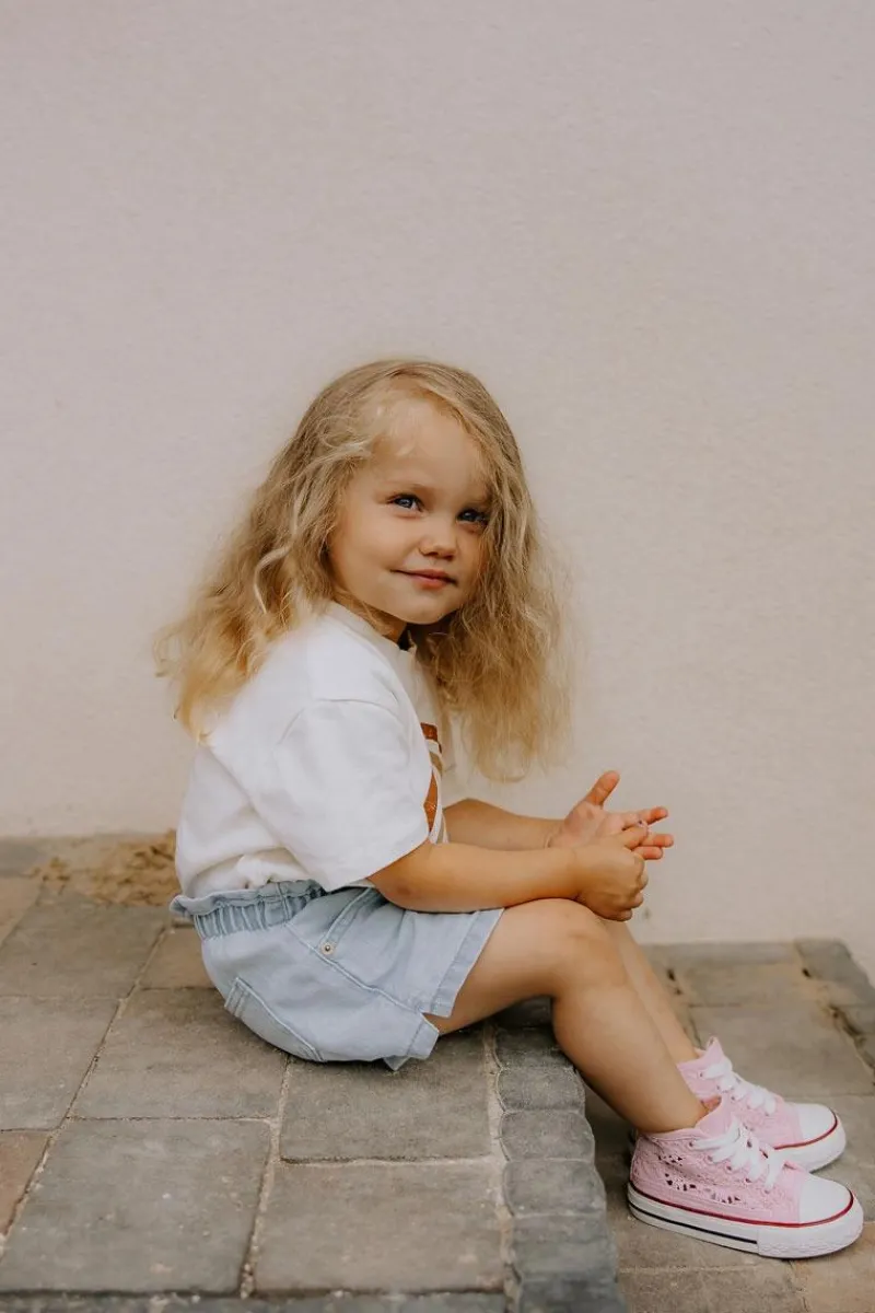 Hot Boto Dziecięce Wysokie Trampki Różowe Mona Różowy