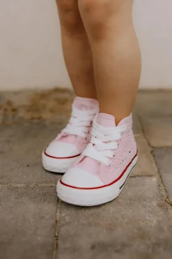 Hot Boto Dziecięce Wysokie Trampki Różowe Mona Różowy