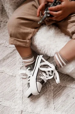 Outlet Boto Dziecięce Wysokie Trampki Khaki Filemon Zielony