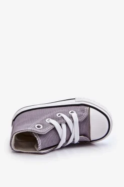 Best Boto Dziecięce Wysokie Trampki Szare Filemon Szary