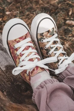 Clearance Dziecięce Wysokie Trampki Na Suwak Różowo-Żółte Filemon Dzieci Chłopięce|Dziewczęce