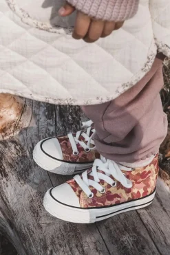 Clearance Dziecięce Wysokie Trampki Na Suwak Różowo-Żółte Filemon Dzieci Chłopięce|Dziewczęce