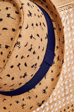 Boto Dziecięcy Kapelusz W Palmy I Zwierzątka Beżowy