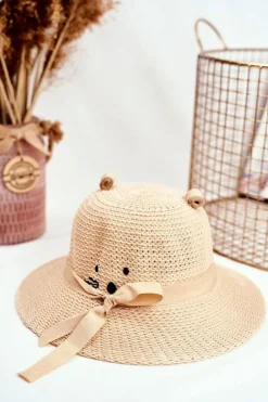 Online Boto Dziecięcy Kapelusz Z Kotkiem BRUNO ROSSI Beżowy