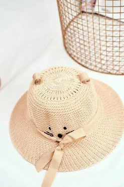 Online Boto Dziecięcy Kapelusz Z Kotkiem BRUNO ROSSI Beżowy