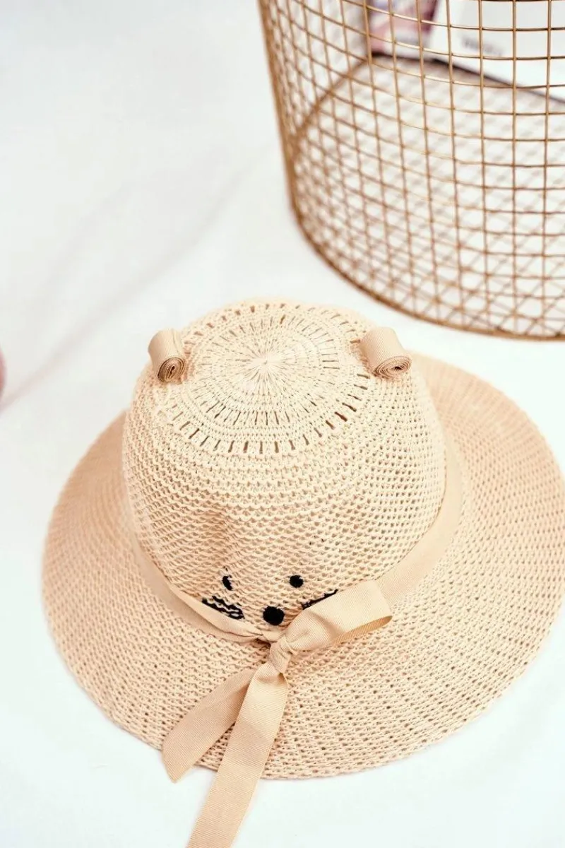 Online Boto Dziecięcy Kapelusz Z Kotkiem BRUNO ROSSI Beżowy