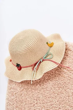 Discount Boto Dziecięcy Kapelusz Z Paskiem Beżowy Simon