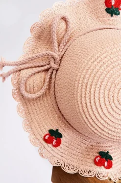 Online Boto Dziecięcy Kapelusz Z Wisienkami Różowy