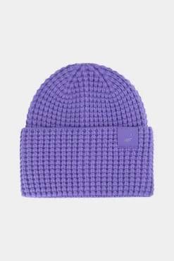 Hot Dziewczęca Czapka Zimowa JWAW24ACAPF414-51S Fioletowa Okrycia Głowy