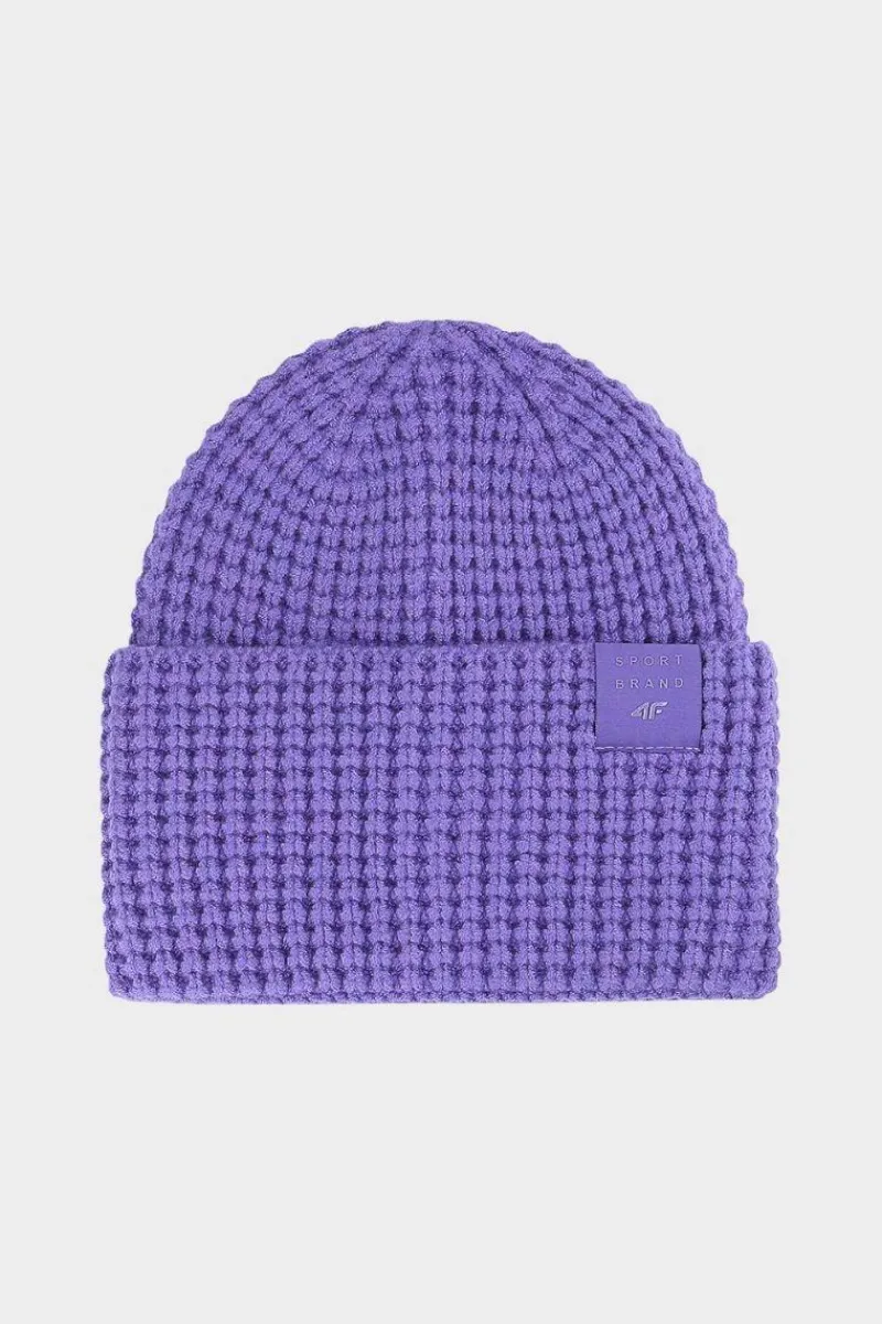 Hot Dziewczęca Czapka Zimowa JWAW24ACAPF414-51S Fioletowa Okrycia Głowy