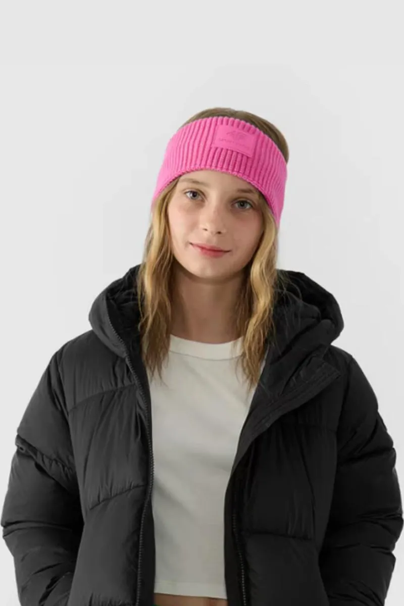 Okrycia Głowy>4F Dziewczęca Opaska JWAW24ABANF079-54S Różowa