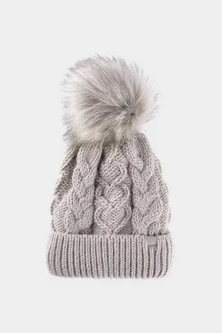 Best Dziewczęca Zimowa Czapka JWAW24ACAPF421-83S Beżowa Okrycia Głowy