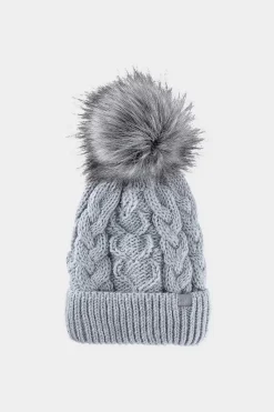 Discount 4F Dziewczęca Zimowa Czapka JWAW24ACAPF421-34S Niebieska Niebieski