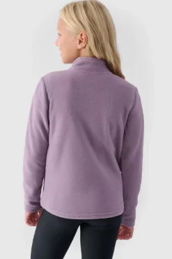 Hot Dziewczęcy Polar Ze Stójką Slim JWMM00TFLEF261-52S Dzieci Bluzy Dziecięce|Odzież 4F