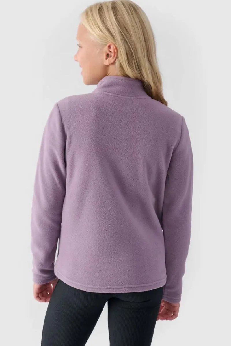 Hot Dziewczęcy Polar Ze Stójką Slim JWMM00TFLEF261-52S Dzieci Bluzy Dziecięce|Odzież 4F