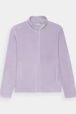 Hot Dziewczęcy Polar Ze Stójką Slim JWMM00TFLEF261-52S Dzieci Bluzy Dziecięce|Odzież 4F