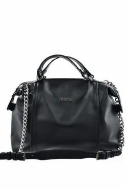 Sale Eko Skórzana Torebka Z Łańcuchem Big Star OO574020 Czarna Torebki Klasyczne