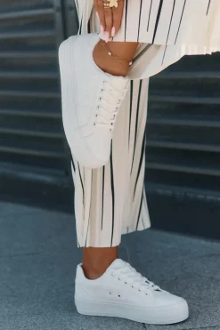 Online Big Star Shoes Eko Skórzane Trampki Damskie Na Platformie Big Star RR274298 Białe