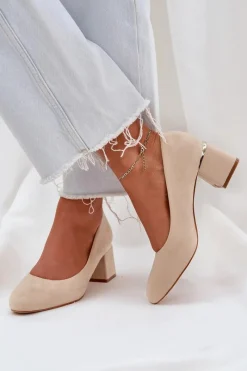 Czółenka Zamszowe|Czółenka Na Słupku><noscript><img width=