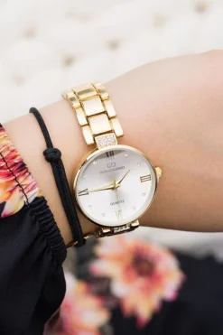 Zegarki>Giorgio&Dario Ekskluzywny Złoty Damski Zegarek z Klejnotami