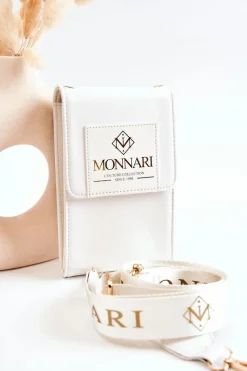Torebki Monnari|Listonoszki>Monnari Elegancka Mała Torebka ETUA030-000 Biała